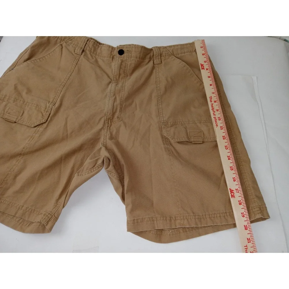 Timberland Men's Cargo Shorts Brown Zipper Pocket Size 40